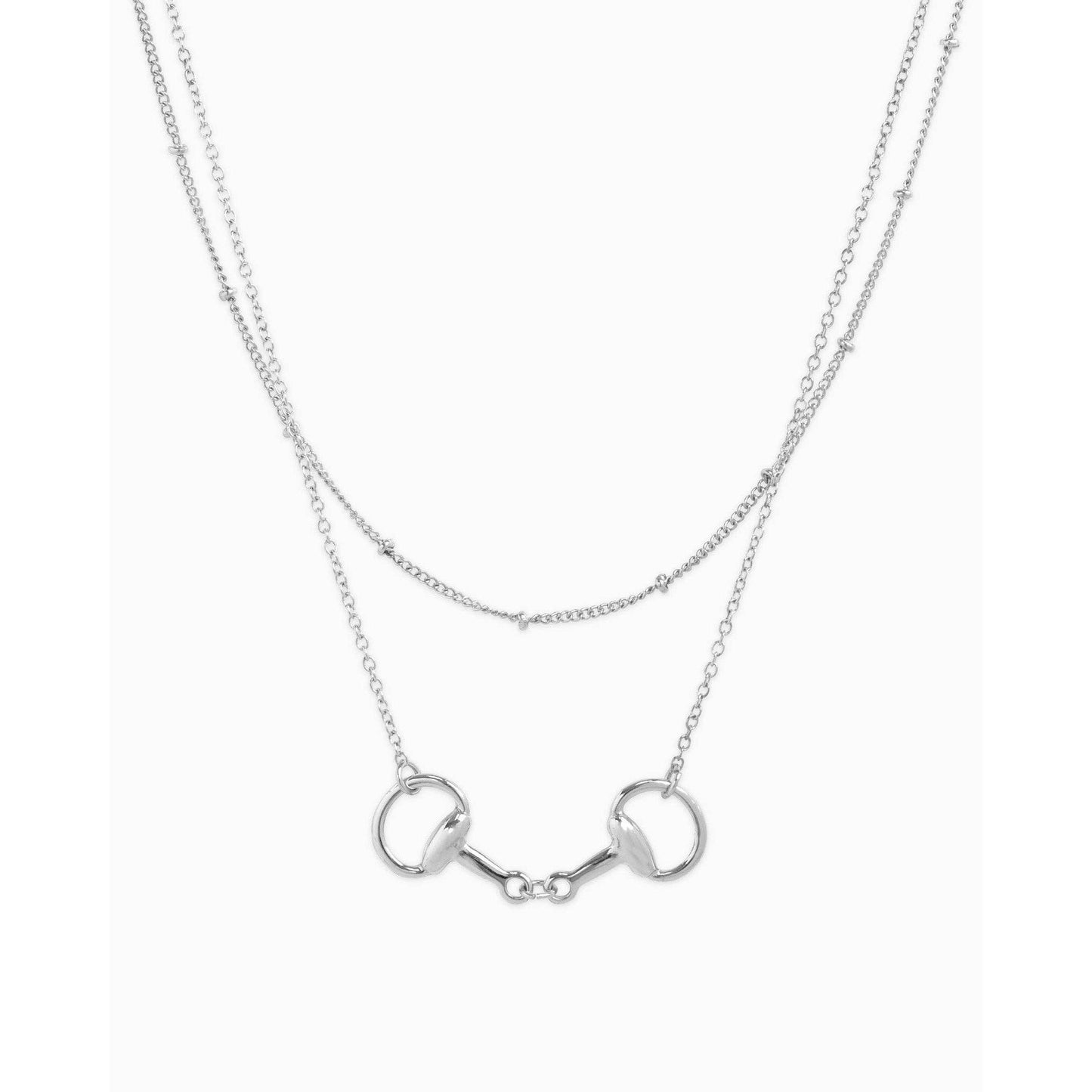 Layered Double Horsebit Necklace