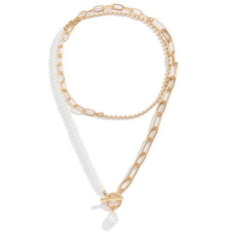 Pearl Double Layered Necklace