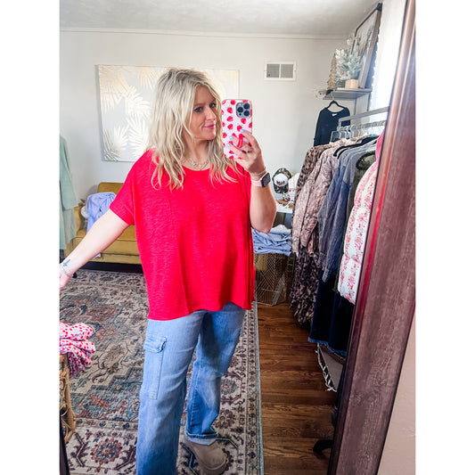 Oversized Pocket Top