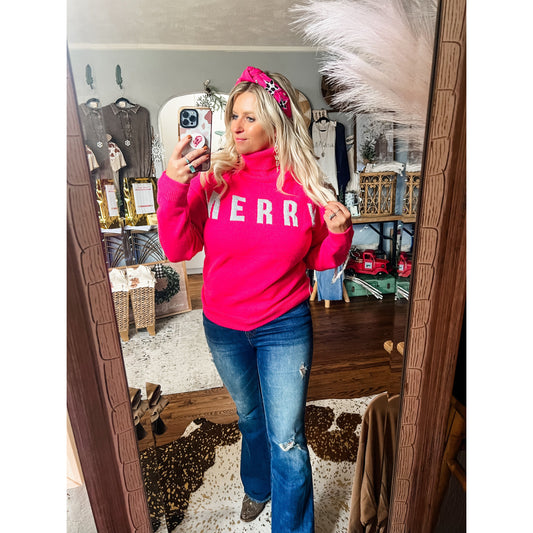 Merry Pink Sweater