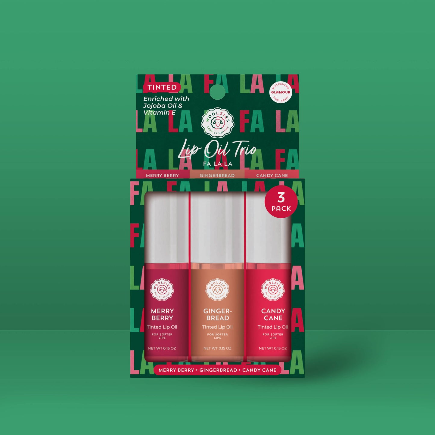 Tinted Lip Oil Trio –  FA LA LA LA