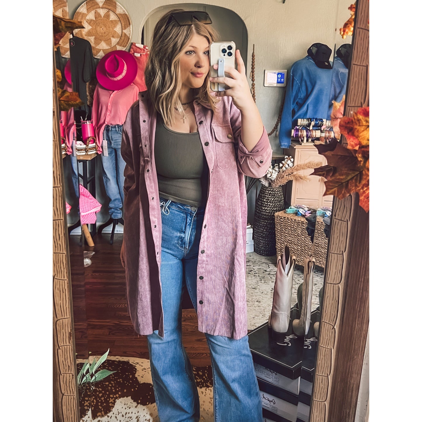 Corduroy Shirt Dress