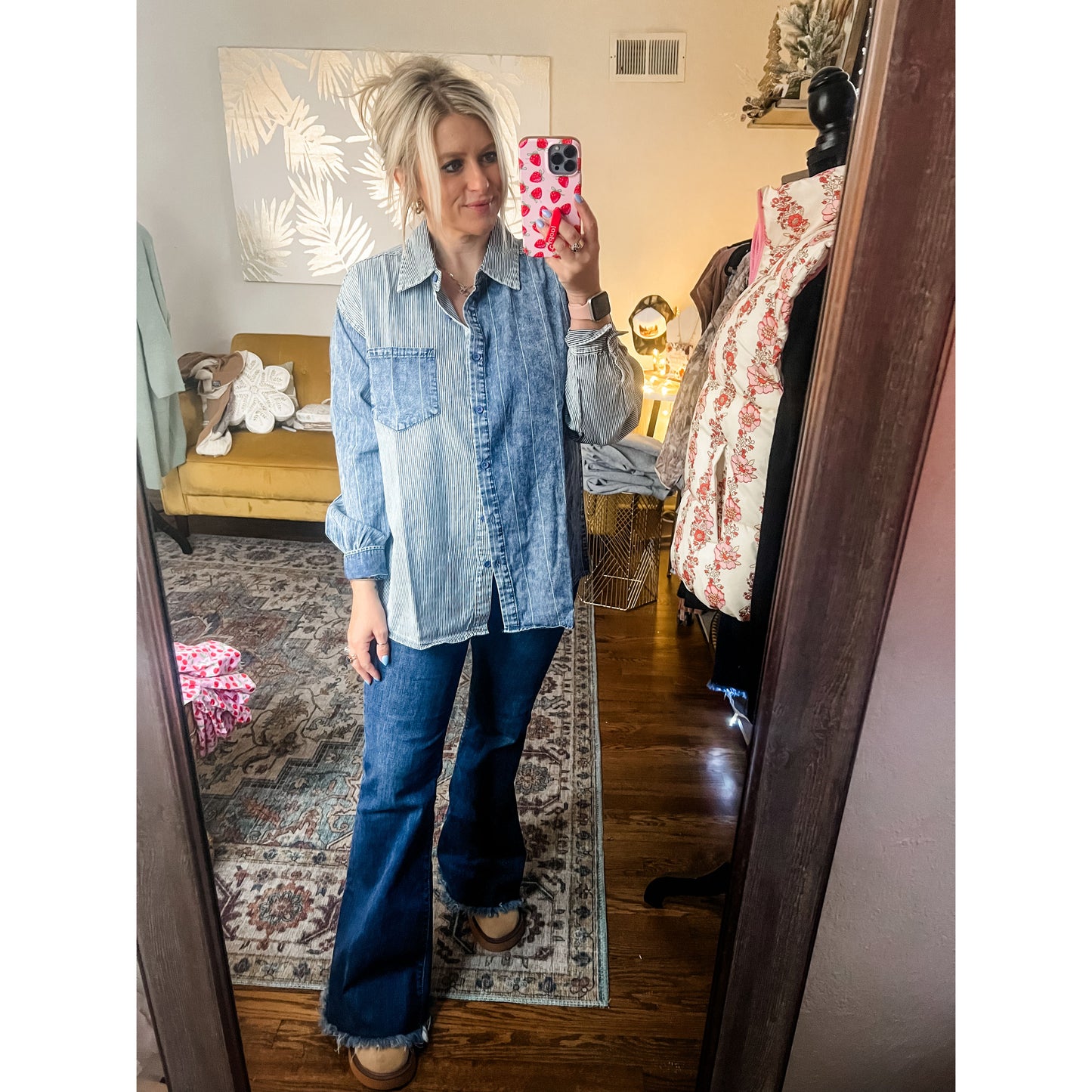 Chambray Mineral Washed Top