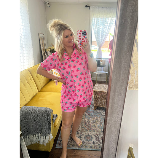 Strawberries PJ Set