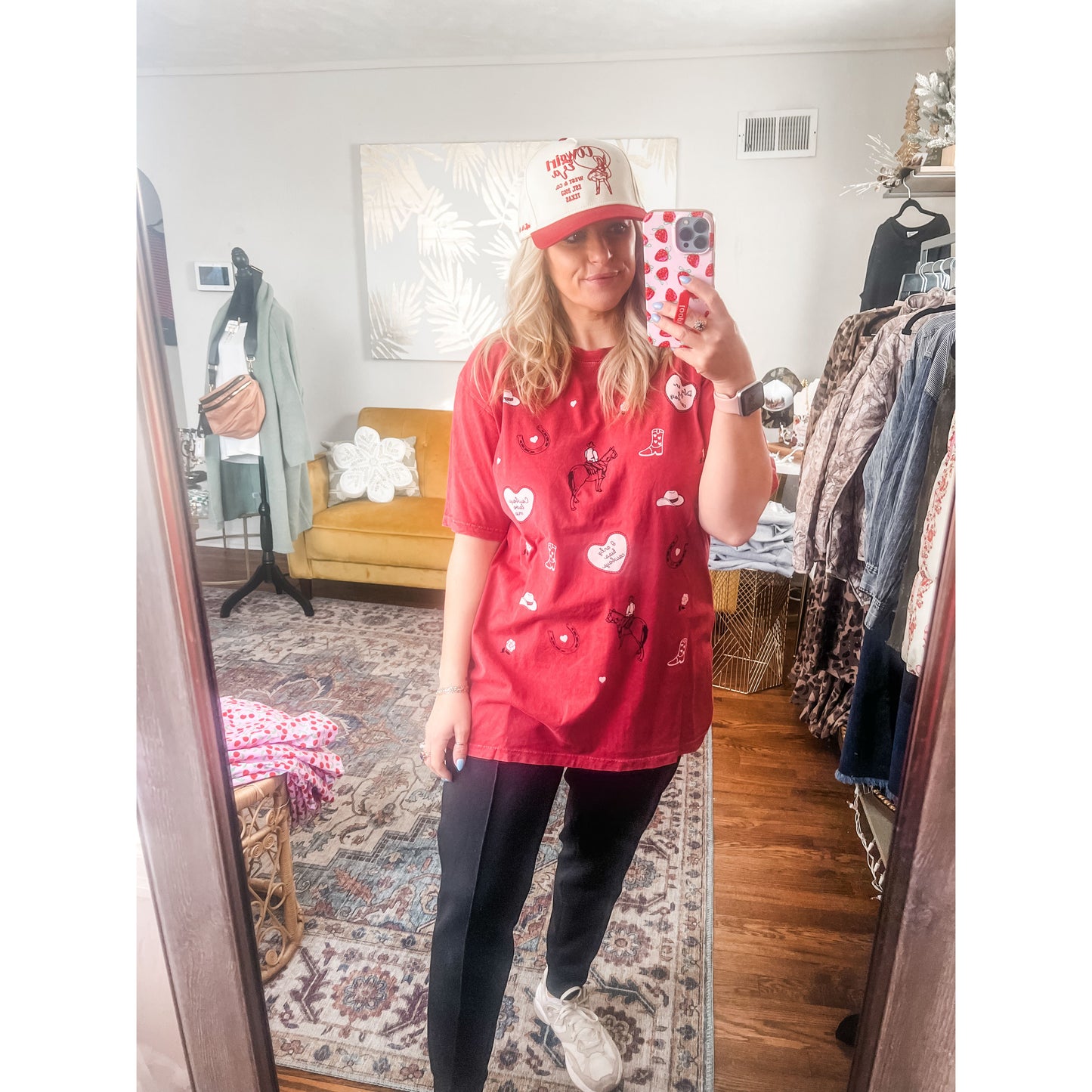 Cowboy Valentine Oversized Tee