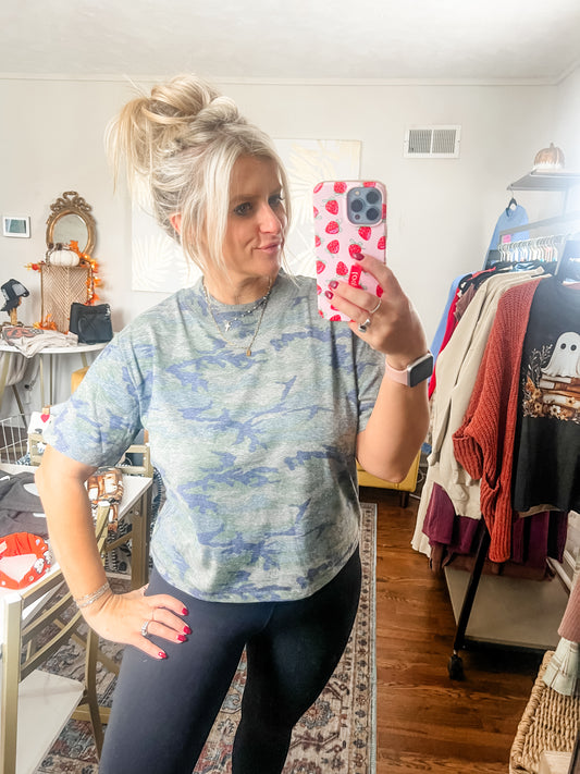 Boxy Camo Tee