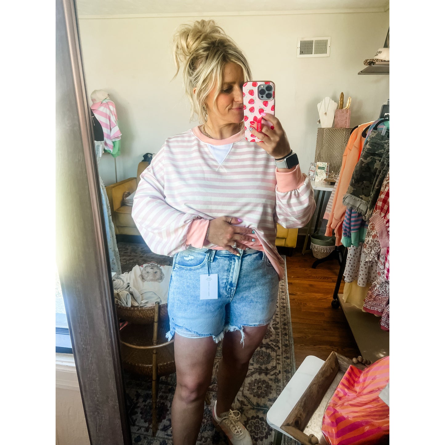Wild Hem Denim Shorts