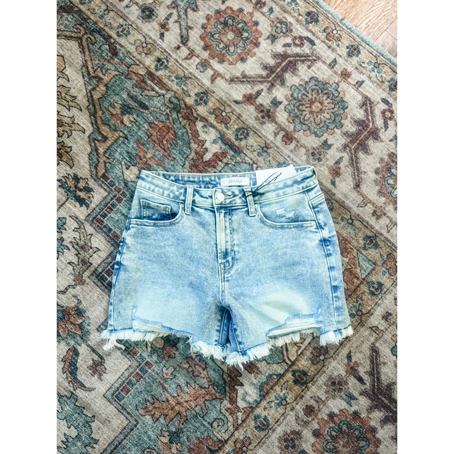 Wild Hem Denim Shorts