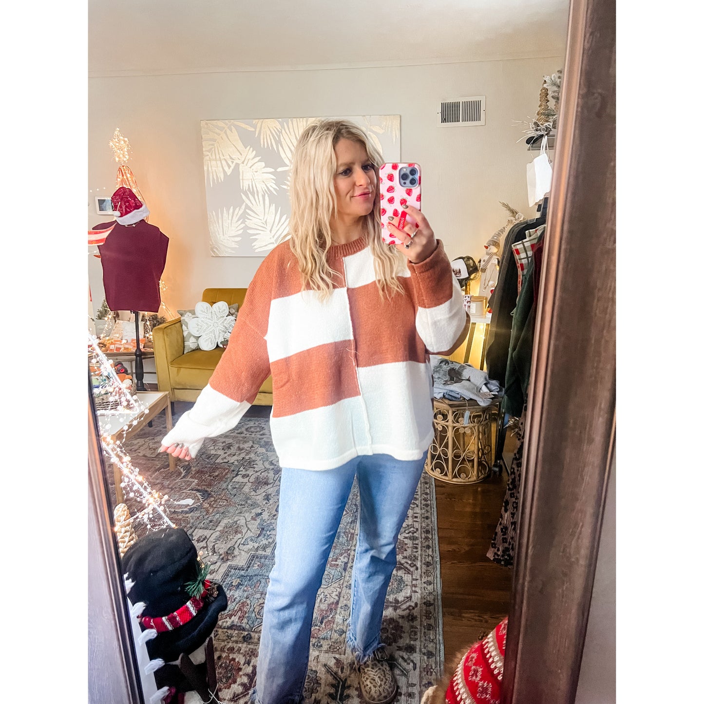 Striped Color Block Sweater