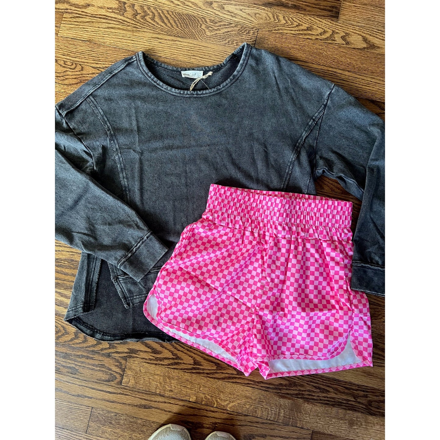 The Cheyenne Athleisure Checkered Shorts