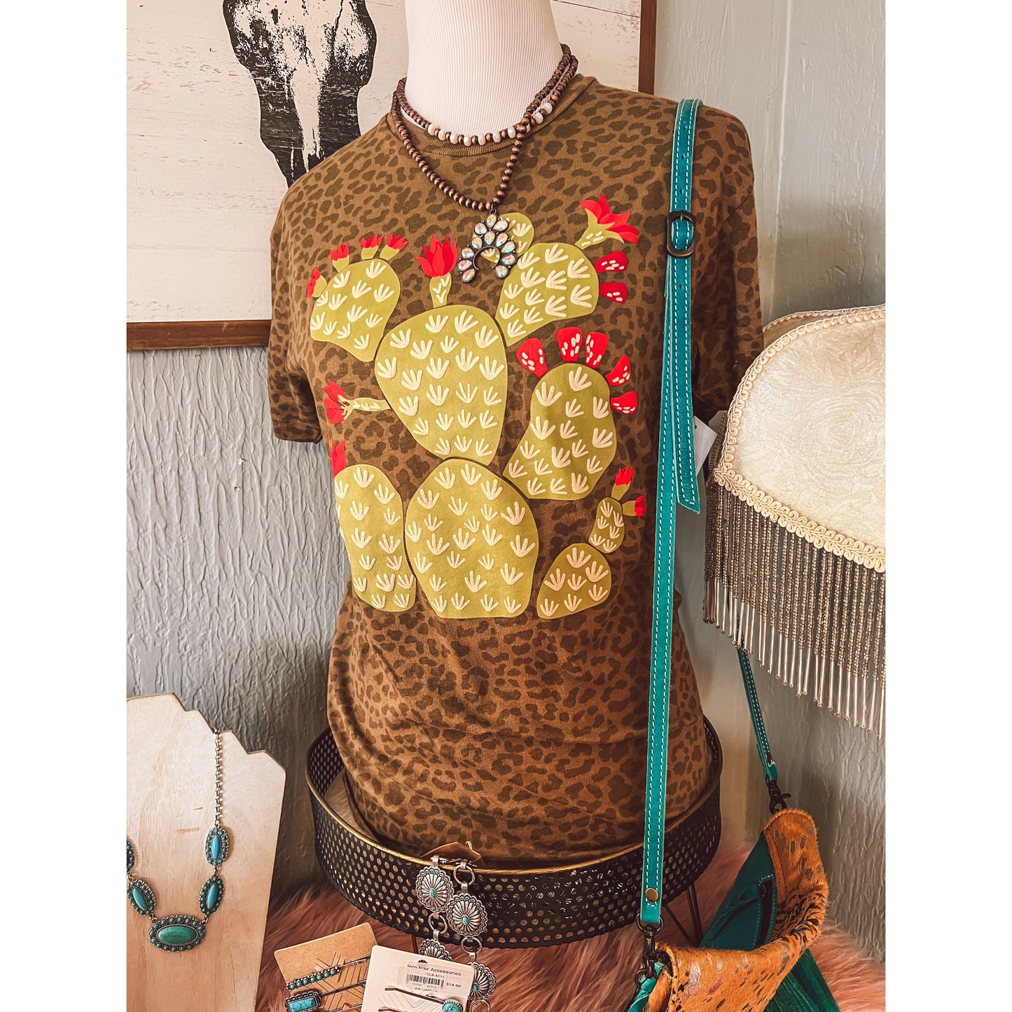 Leopard Cactus Tee