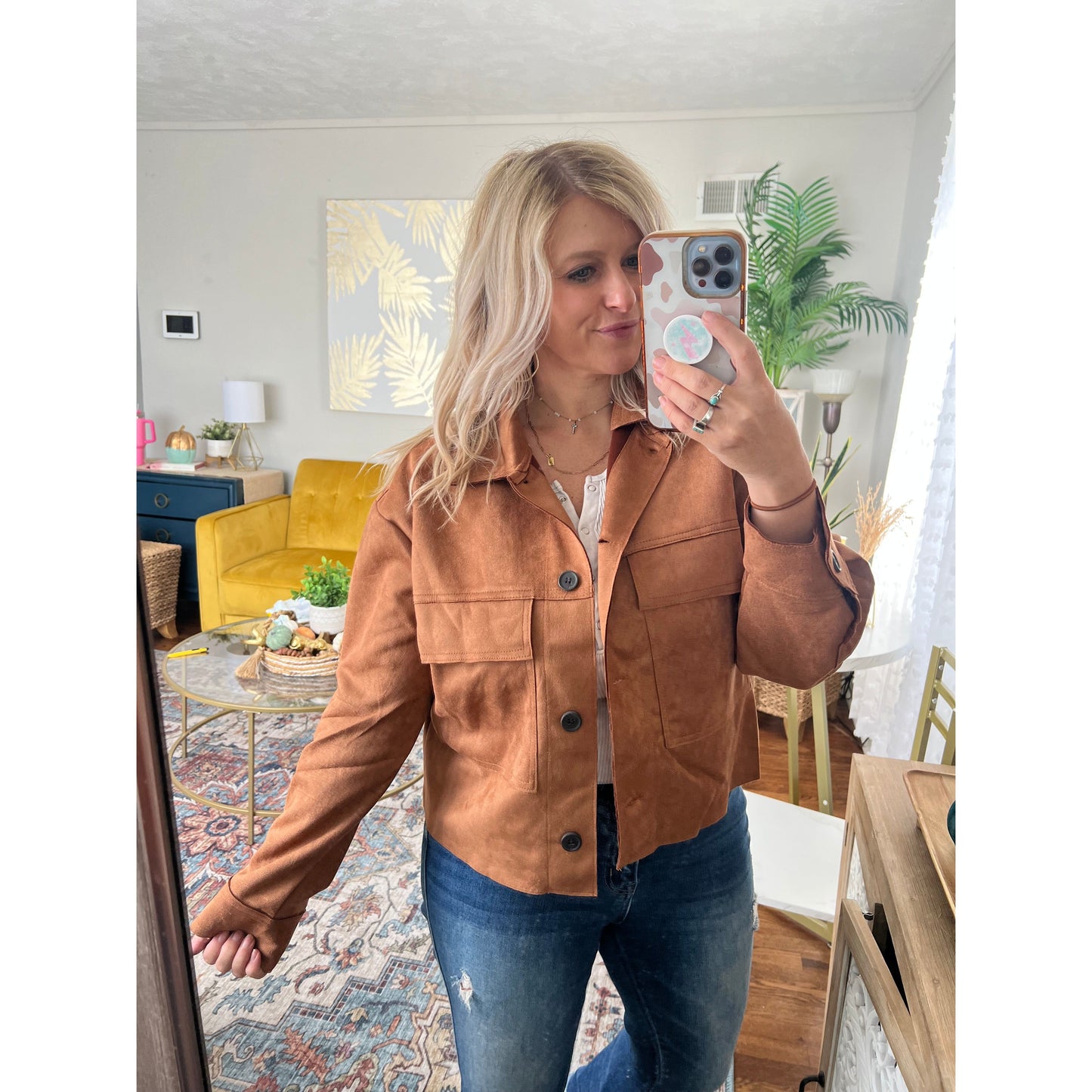 Camel Suede Jacket