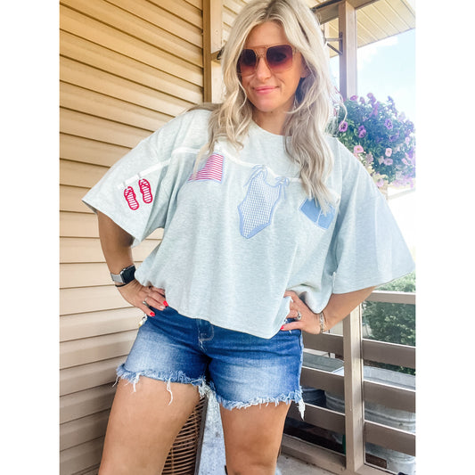 American Oversized Tee