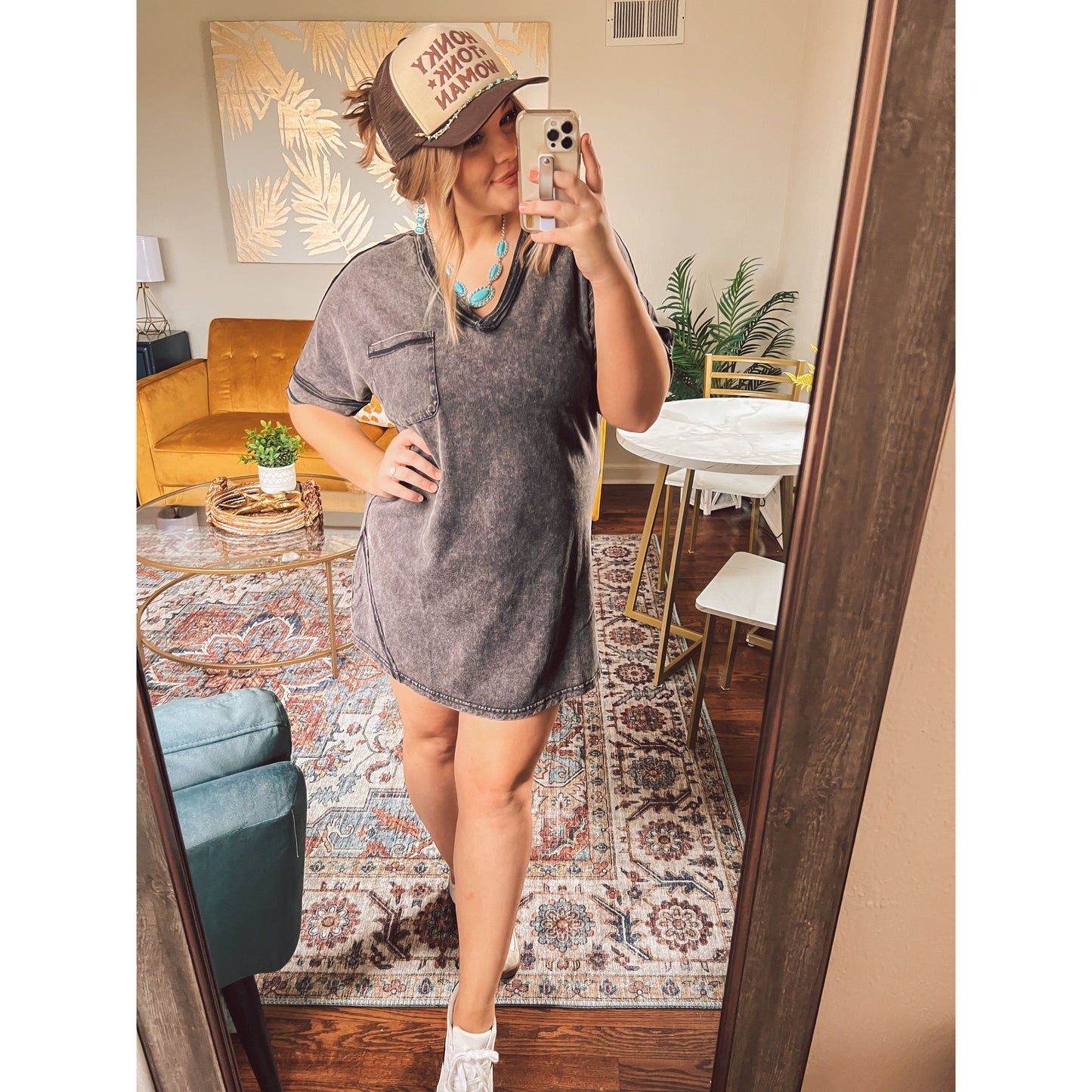 Vintage Washed T-shirt Dress