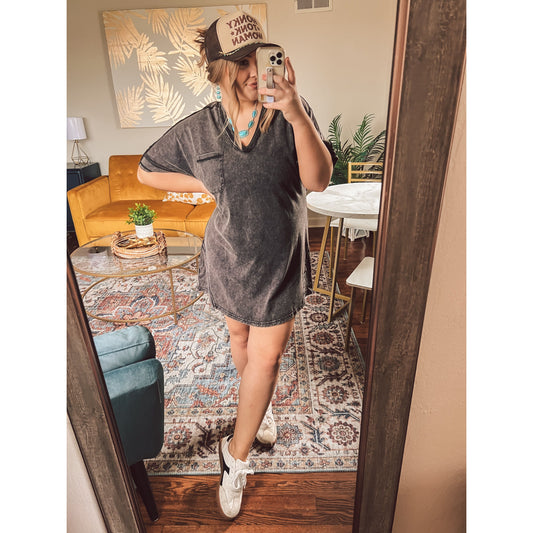 Vintage Washed T-shirt Dress