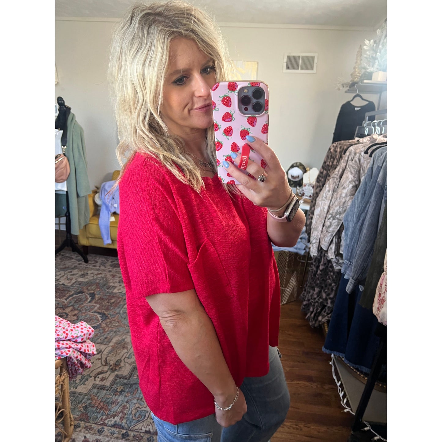 Oversized Pocket Top