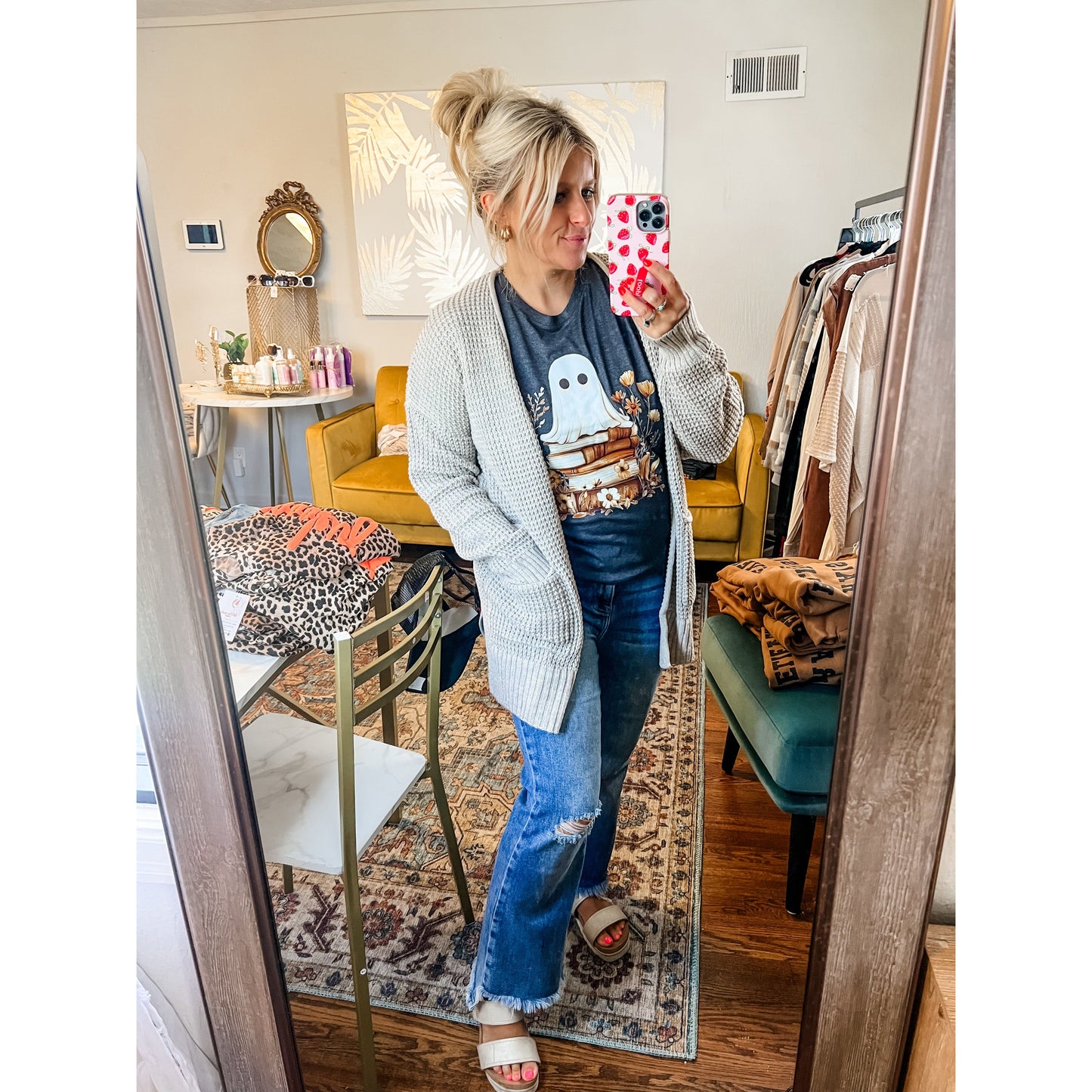 Waffle Knit Cardi