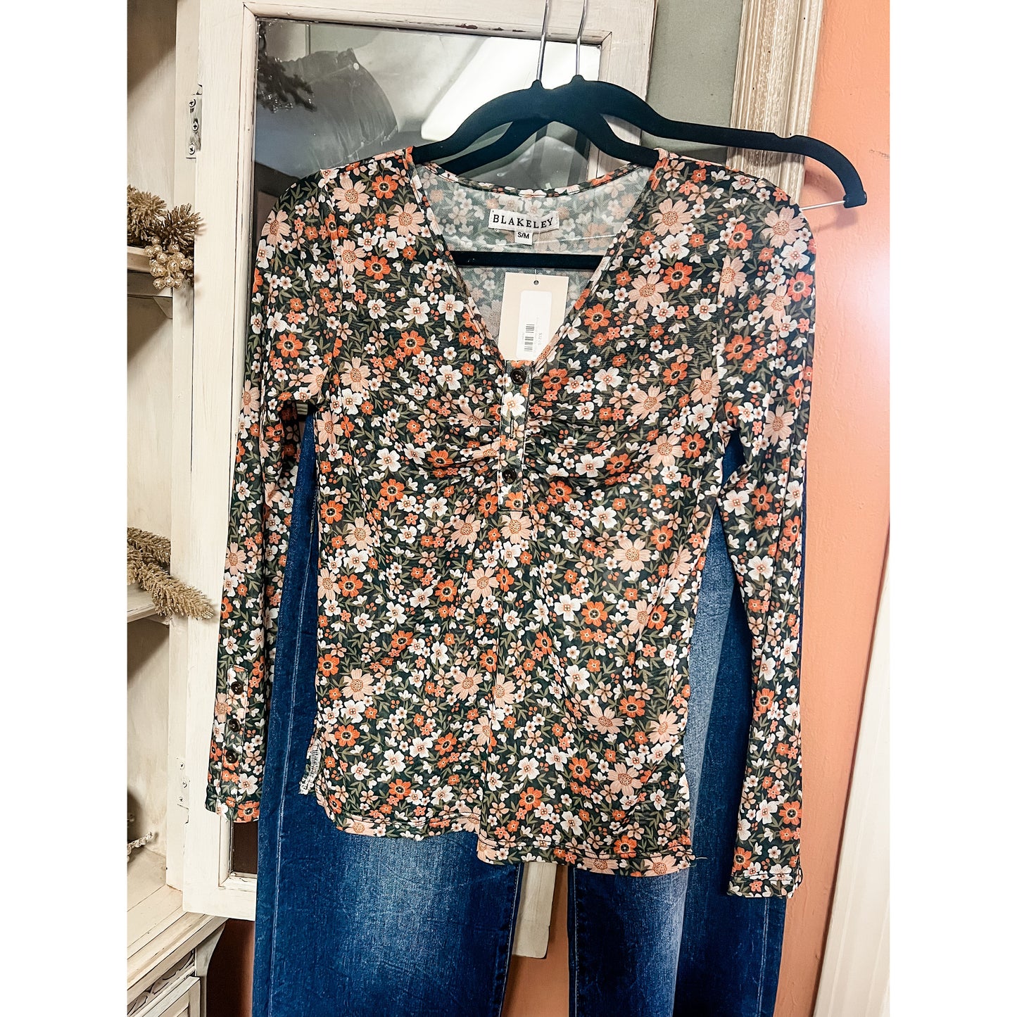 Annie Floral Mesh Top