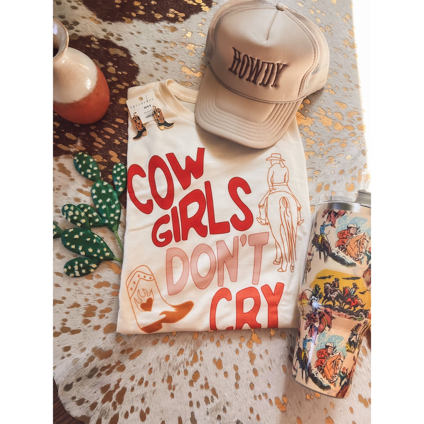 Cowgirls Don't Cry Tee