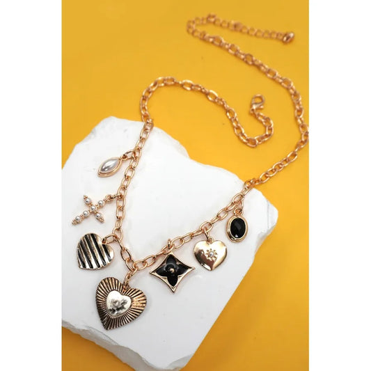 Checkered Charm Necklace