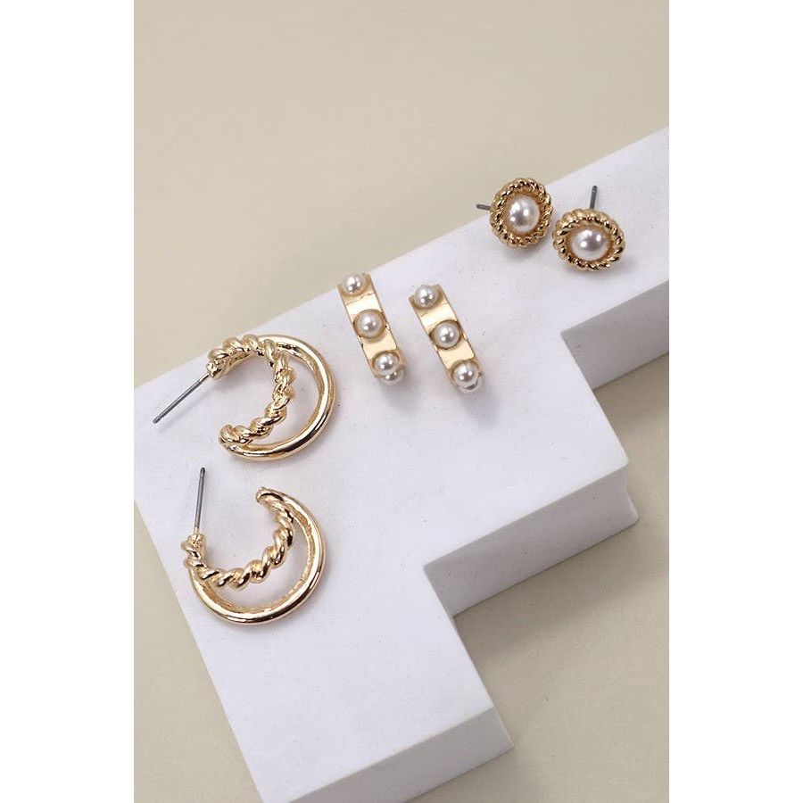 Pear Earring Set