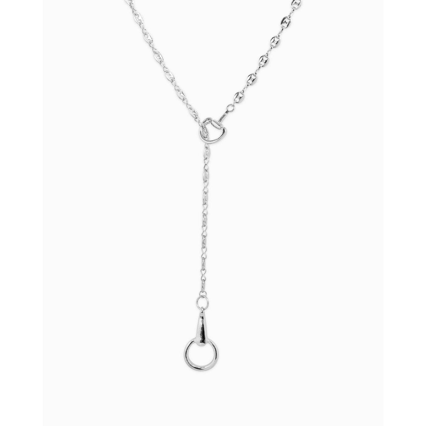 Horsebit Y-Drop Mariner Chain Necklace