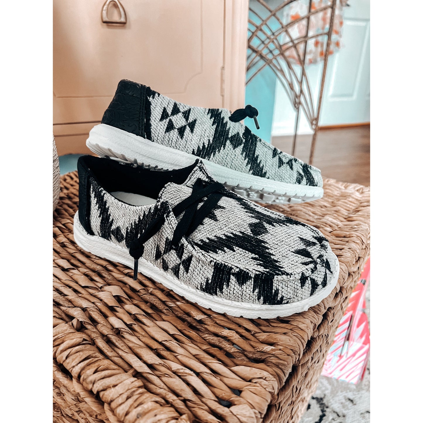 Jazzy Aztec Slip-ons