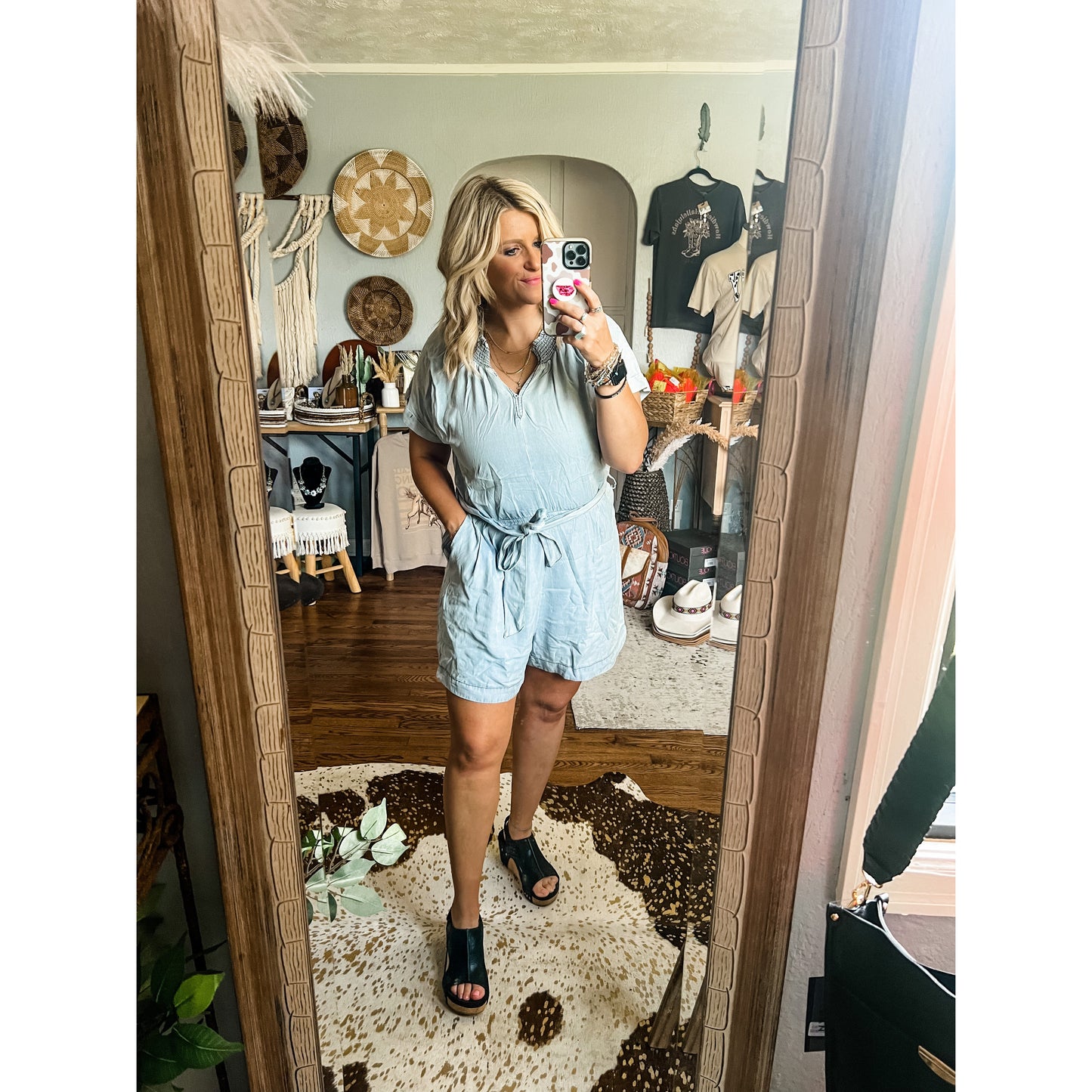 Chambray Summer Romper