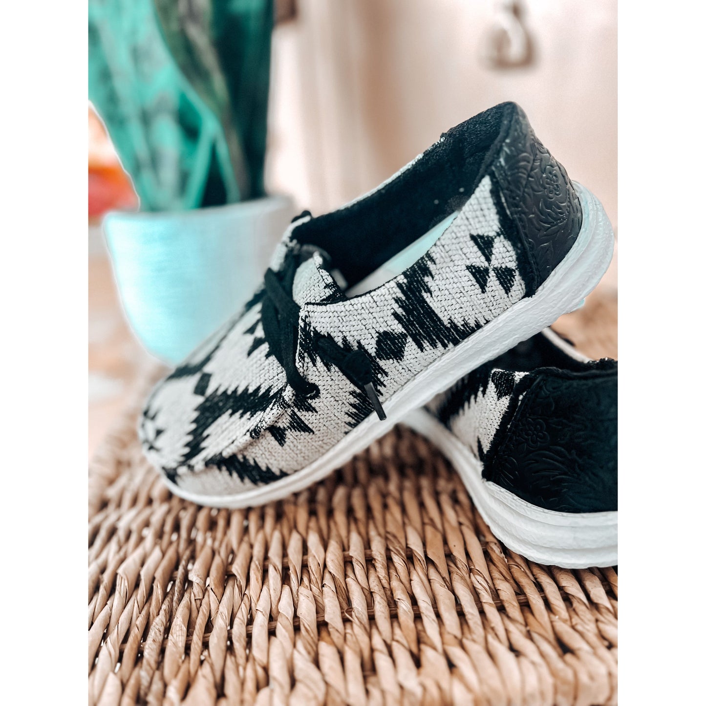 Jazzy Aztec Slip-ons