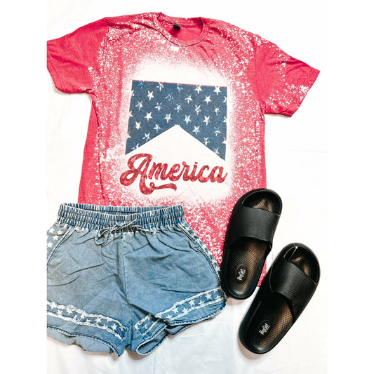 America Bleached Tee